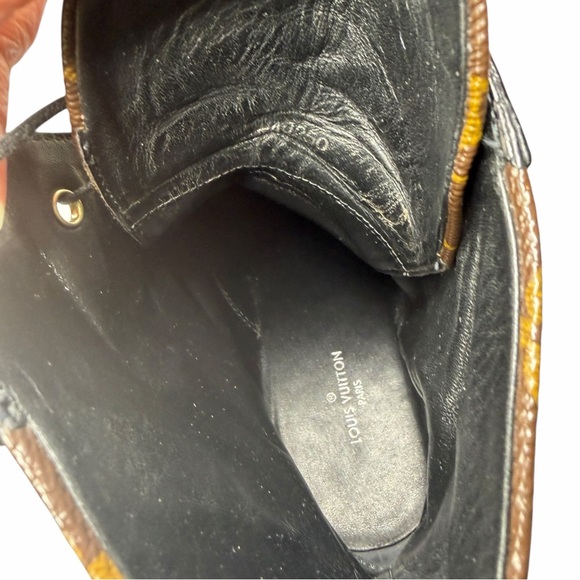 Louis Vuitton Black and Brown Lace-Up Boots MAO250 size 39 - Picture 8 of 15